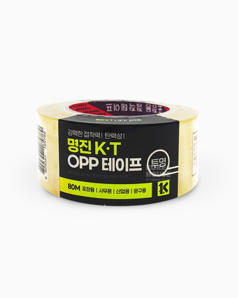 명진 K·T OPP테이프 80M(투명)  	48mmx80M  50개 한박스단위 판매 | 쿠독 | 쇼핑 파트너 종합쇼핑몰과 도매플랫폼의 만남 COODOK