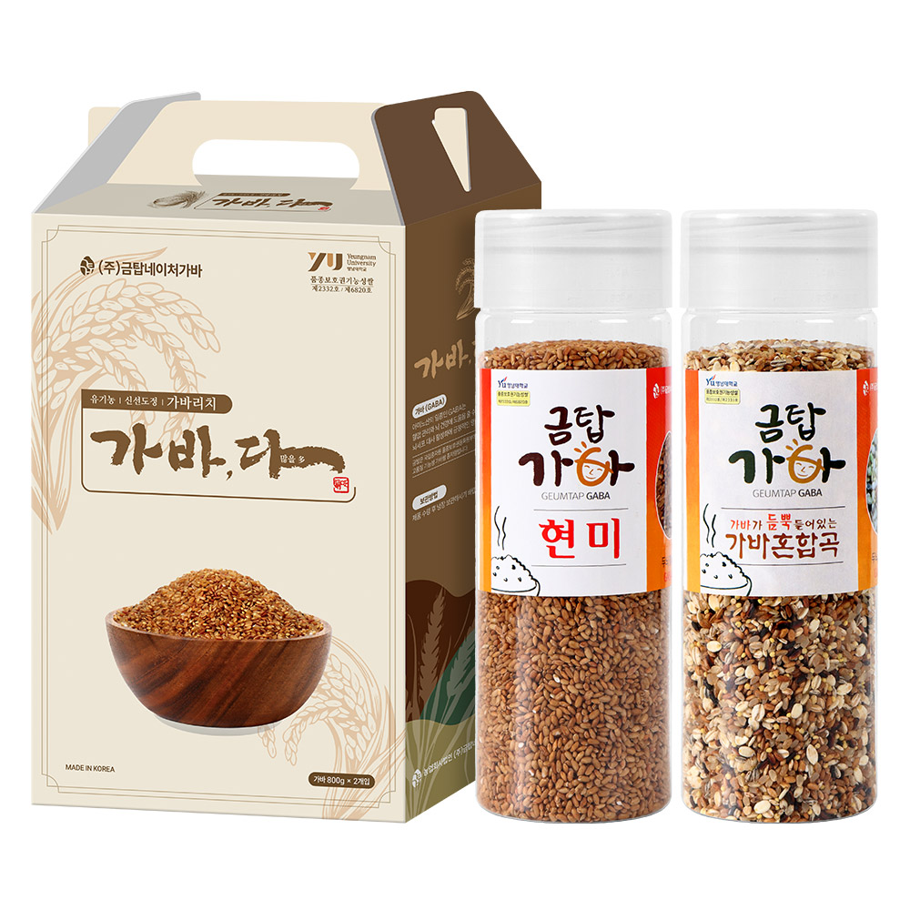 (면세) [금탑가바쌀]  유기농 가바현미팩+가바혼합곡팩 1.6kg_선물박스 | 쿠독 | 쇼핑 파트너 종합쇼핑몰과 도매플랫폼의 만남 COODOK