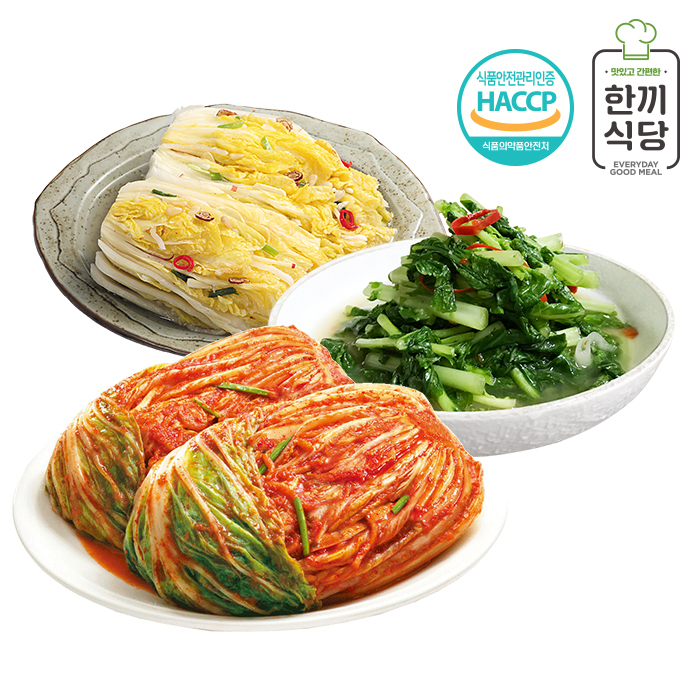 [한끼식당] 우리 농산물 100% 김치 인기 3종세트(포기김치1kg,청양열무김치1kg,백김치1kg) | 쿠독 | 쇼핑 파트너 종합쇼핑몰과 도매플랫폼의 만남 COODOK