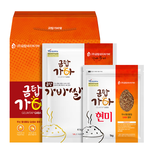 (면세) [금탑가바쌀]  유기농 금탑 가바쌀 5kg 선물세트 4-9호   > 가바쌀 4kg, 가바 현미 1kg | 쿠독 | 쇼핑 파트너 종합쇼핑몰과 도매플랫폼의 만남 COODOK