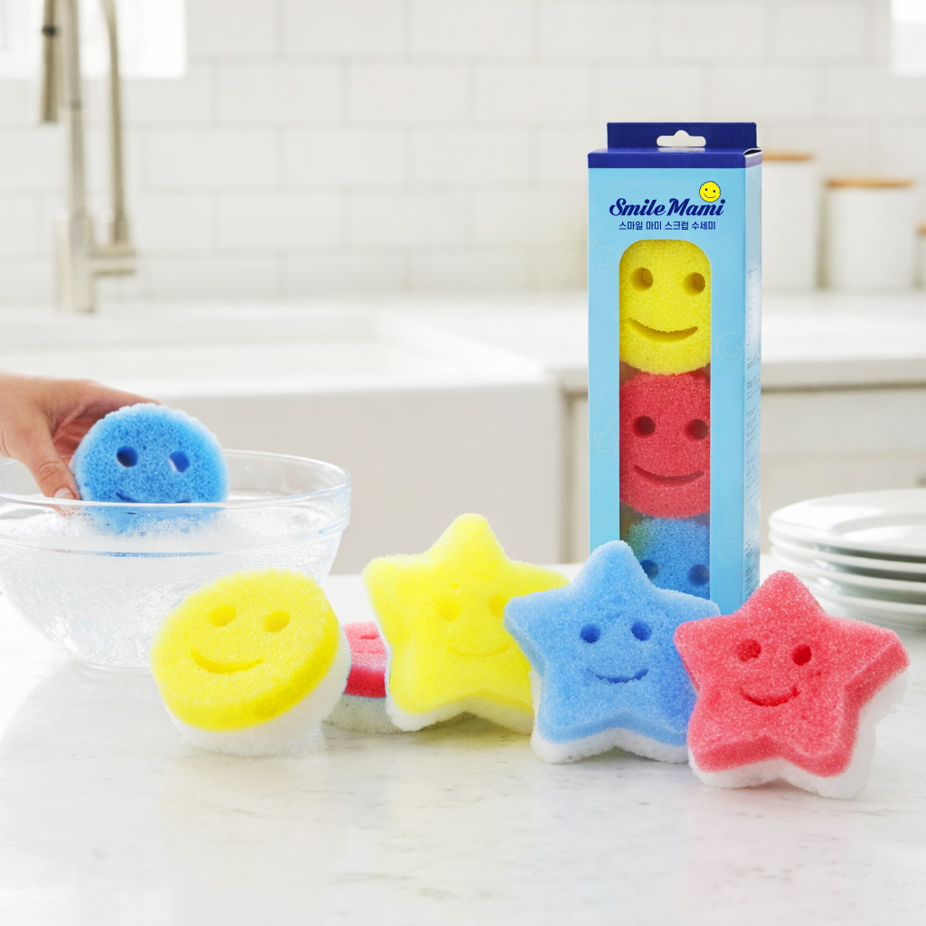 스마일 마미 스크럽 수세미 3입패키지 1개 단위 판매 - 스마일 , 별 선택 1 | 쿠독 | 쇼핑 파트너 종합쇼핑몰과 도매플랫폼의 만남 COODOK