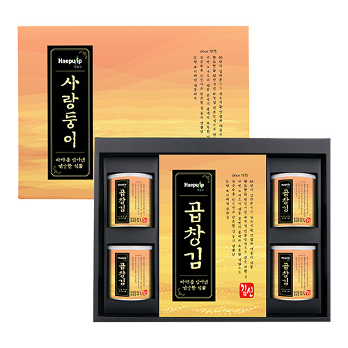 [해풀잎] 곱창김 선물세트 1호  곱창김전장 25g x 5 캔 곱창김 25g x 4 | 쿠독 | 쇼핑 파트너 종합쇼핑몰과 도매플랫폼의 만남 COODOK