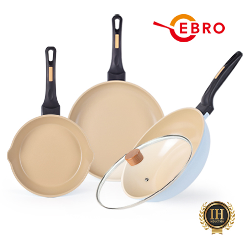 [EBRO] 세나 IH 프라이팬 4종세트(A형)  세나 IH 퓨어링팬 22cm + 프라이팬 28cm + 궁중팬 28cm + 유리커버 28cm | 쿠독 | 쇼핑 파트너 종합쇼핑몰과 도매플랫폼의 만남 COODOK