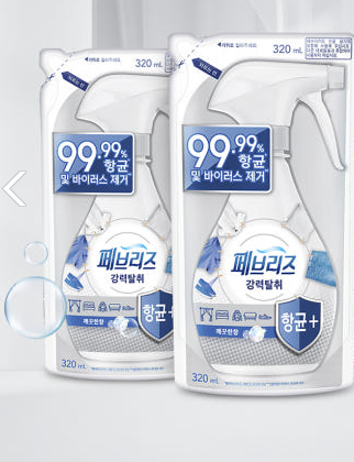 페브리즈 항균플러스 깨끗한 향 리필 320ml  12입 한박스  | 쿠독 | 쇼핑 파트너 종합쇼핑몰과 도매플랫폼의 만남 COODOK