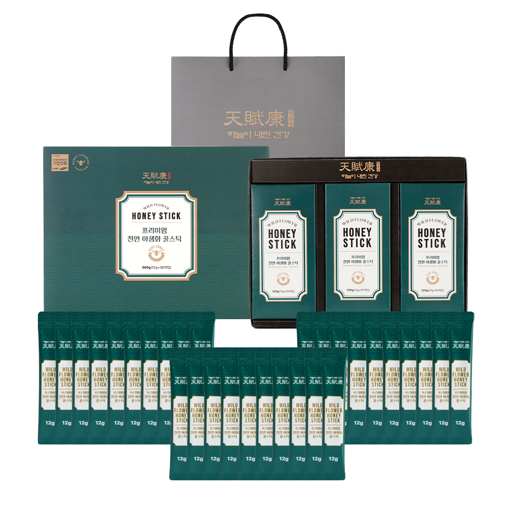 (면세)[천부강]  프리미엄 100% 천연 아생화꿀 스틱형12g x 30p세트 | 쿠독 | 쇼핑 파트너 종합쇼핑몰과 도매플랫폼의 만남 COODOK