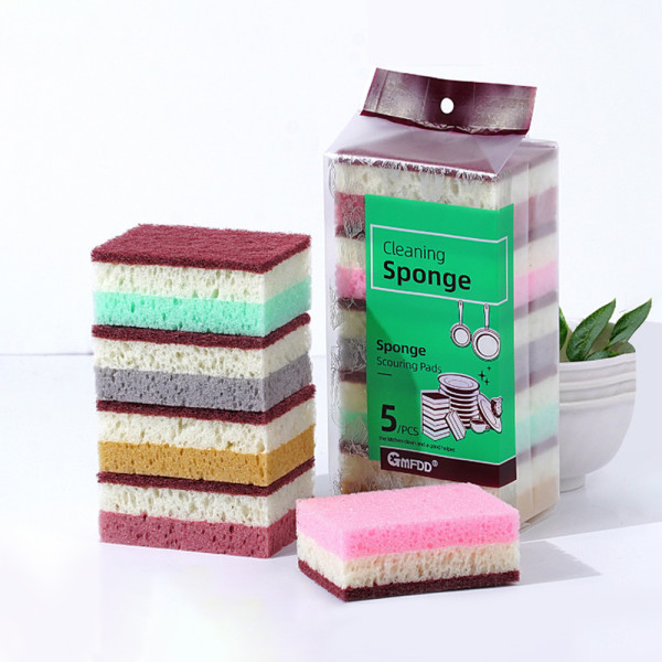 [잇츠웰] 삼색 양면 스펀지 수세미 5P  | 쿠독 | 쇼핑 파트너 종합쇼핑몰과 도매플랫폼의 만남 COODOK