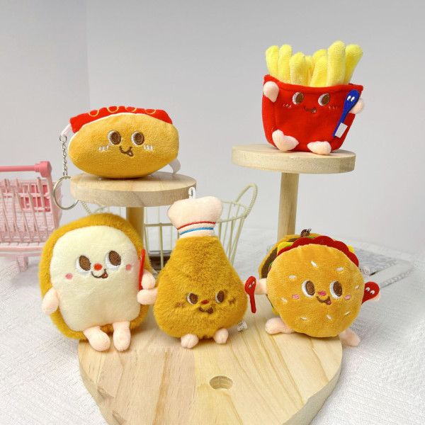 마이픽 패스트푸드 인형 키링 5종(랜덤) / 종류 : 토스트, 핫도그, 치킨, 햄버거, 감자튀김 | 쿠독 | 쇼핑 파트너 종합쇼핑몰과 도매플랫폼의 만남 COODOK