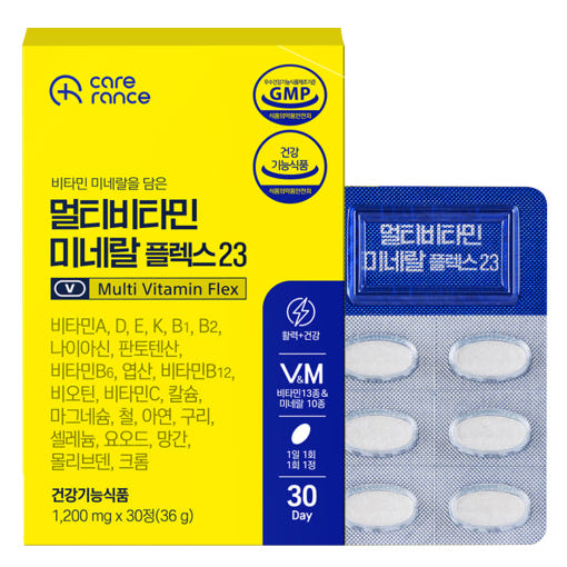 [케어란스] 멀티비타민 미네랄 플렉스23 1,200mg x 30정 | 쿠독 | 쇼핑 파트너 종합쇼핑몰과 도매플랫폼의 만남 COODOK