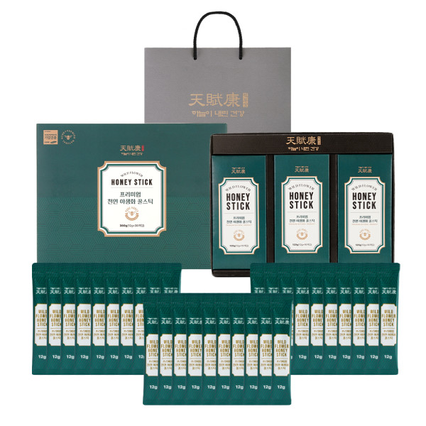 (면세)[천부강]  프리미엄 100% 천연 아생화꿀 스틱형12g x 30p세트 | 쿠독 | 쇼핑 파트너 종합쇼핑몰과 도매플랫폼의 만남 COODOK
