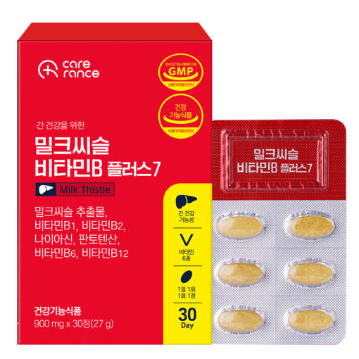[케어란스] 밀크씨슬 비타민B 플러스7  900mg x 30정 | 쿠독 | 쇼핑 파트너 종합쇼핑몰과 도매플랫폼의 만남 COODOK