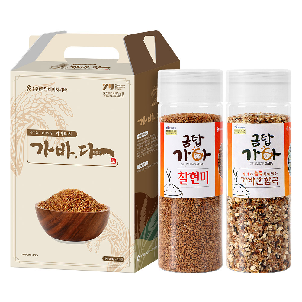 (면세) [금탑가바쌀]  유기농 가바찰현미팩+가바혼합곡팩 1.6kg_선물박스 | 쿠독 | 쇼핑 파트너 종합쇼핑몰과 도매플랫폼의 만남 COODOK